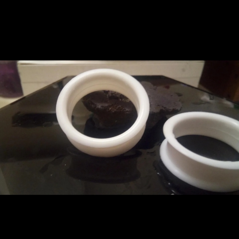 White Silicone Tunnels 34mm